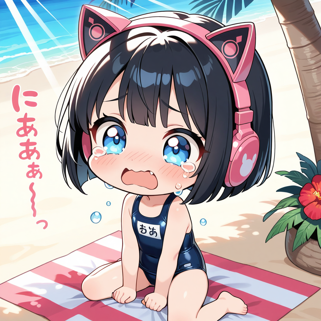 ちび過ぎる猫耳ヘッドフォン