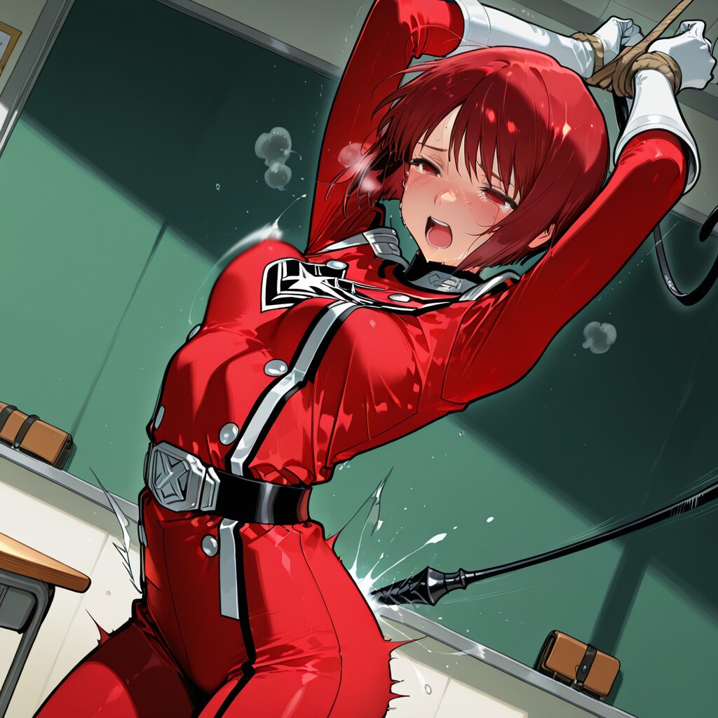 鞭で打たれる