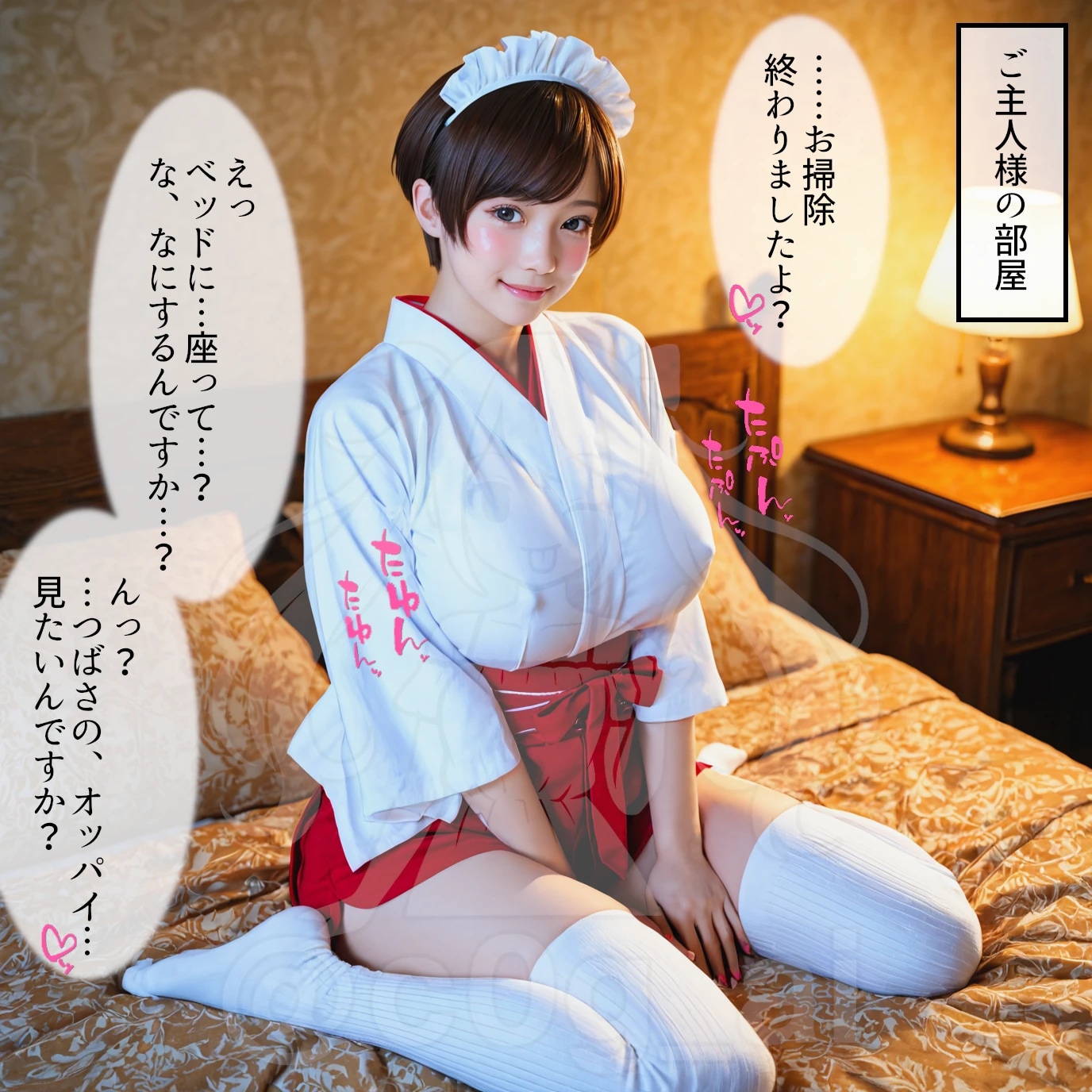 260104B【5枚】巫女さんコスでご奉仕している巨乳メイドのつばさちゃん2