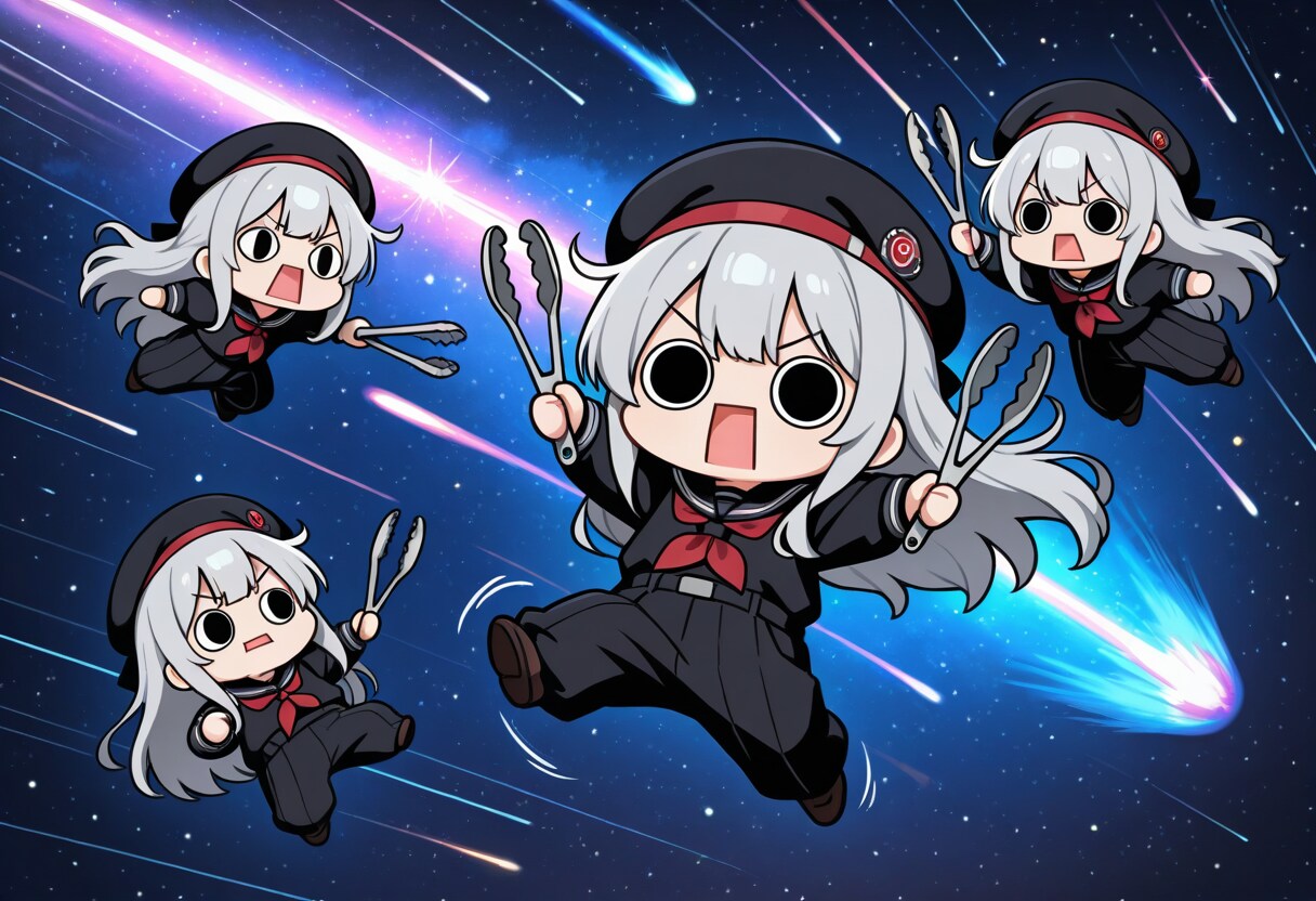 トングで侵略してしまいよったえらいこっちゃ嬢 | の人気AIイラスト・グラビア