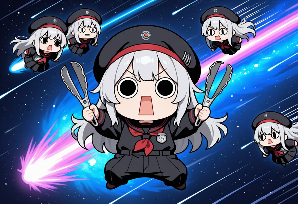 トングで侵略してしまいよったえらいこっちゃ嬢