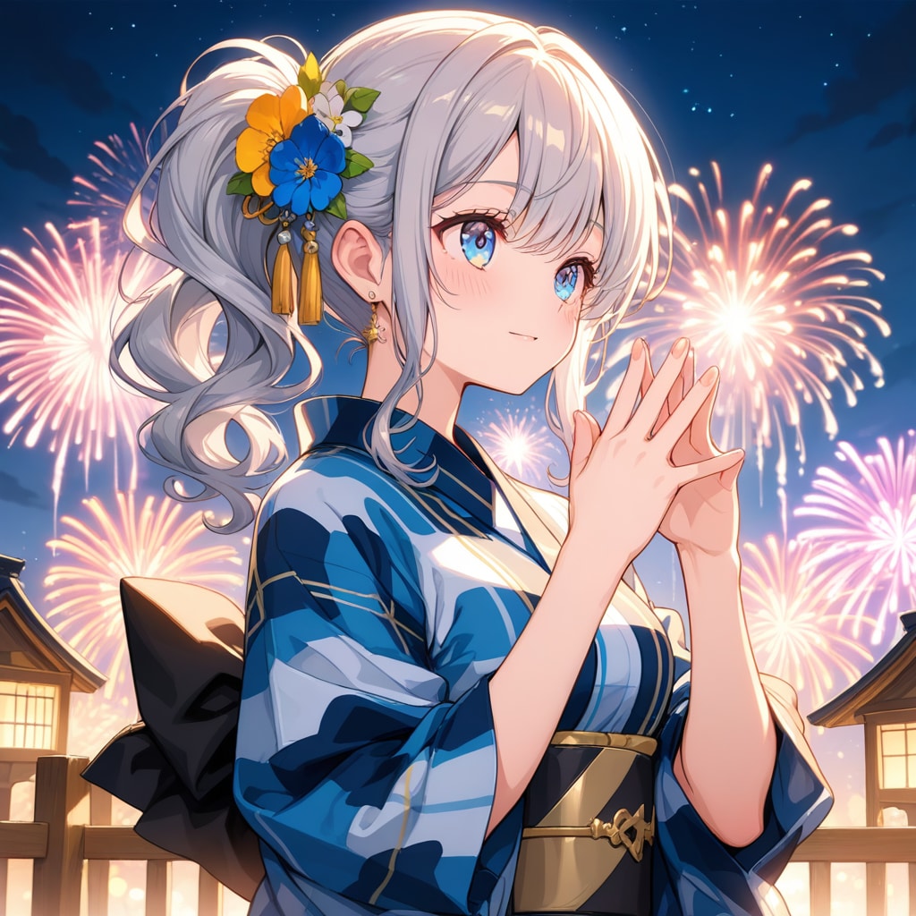 LARIMARで夏祭りと少女