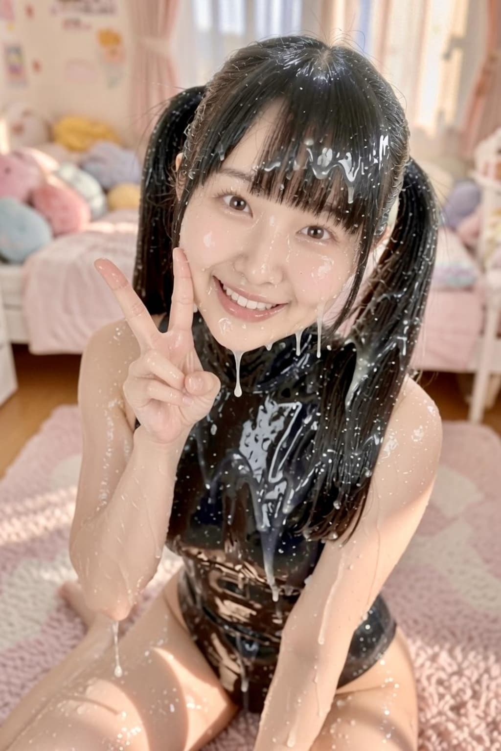 ぶっかけられた方もぶっかけてくれた方も、大満足です♪