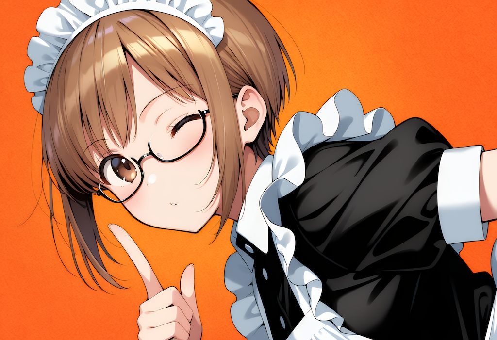 メガネなメイドさん