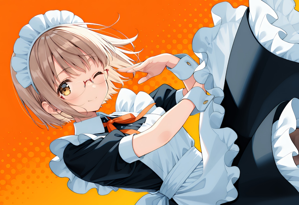 メガネなメイドさん