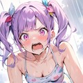 雨女の紫髪ちゃん 3枚目
