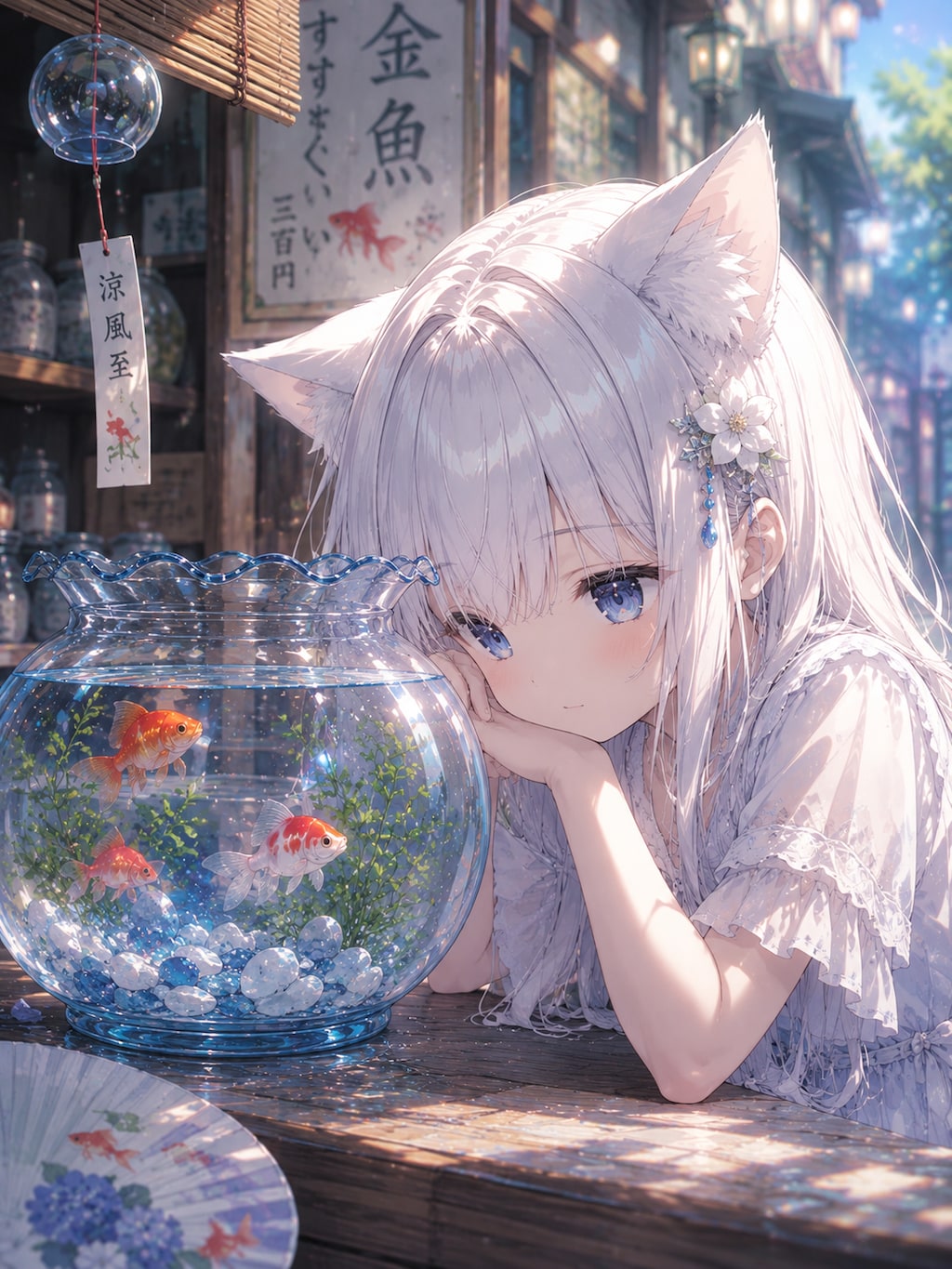 夏の金魚