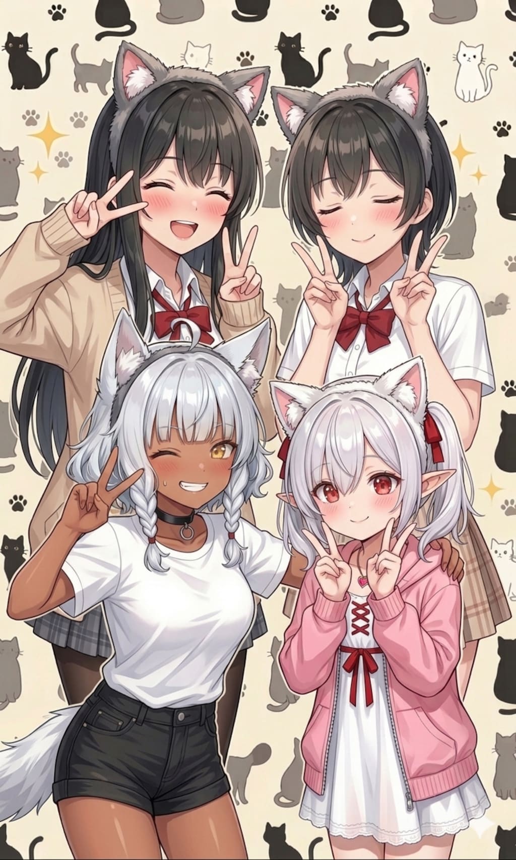 ukkrippさんの看板娘達とシロネさん