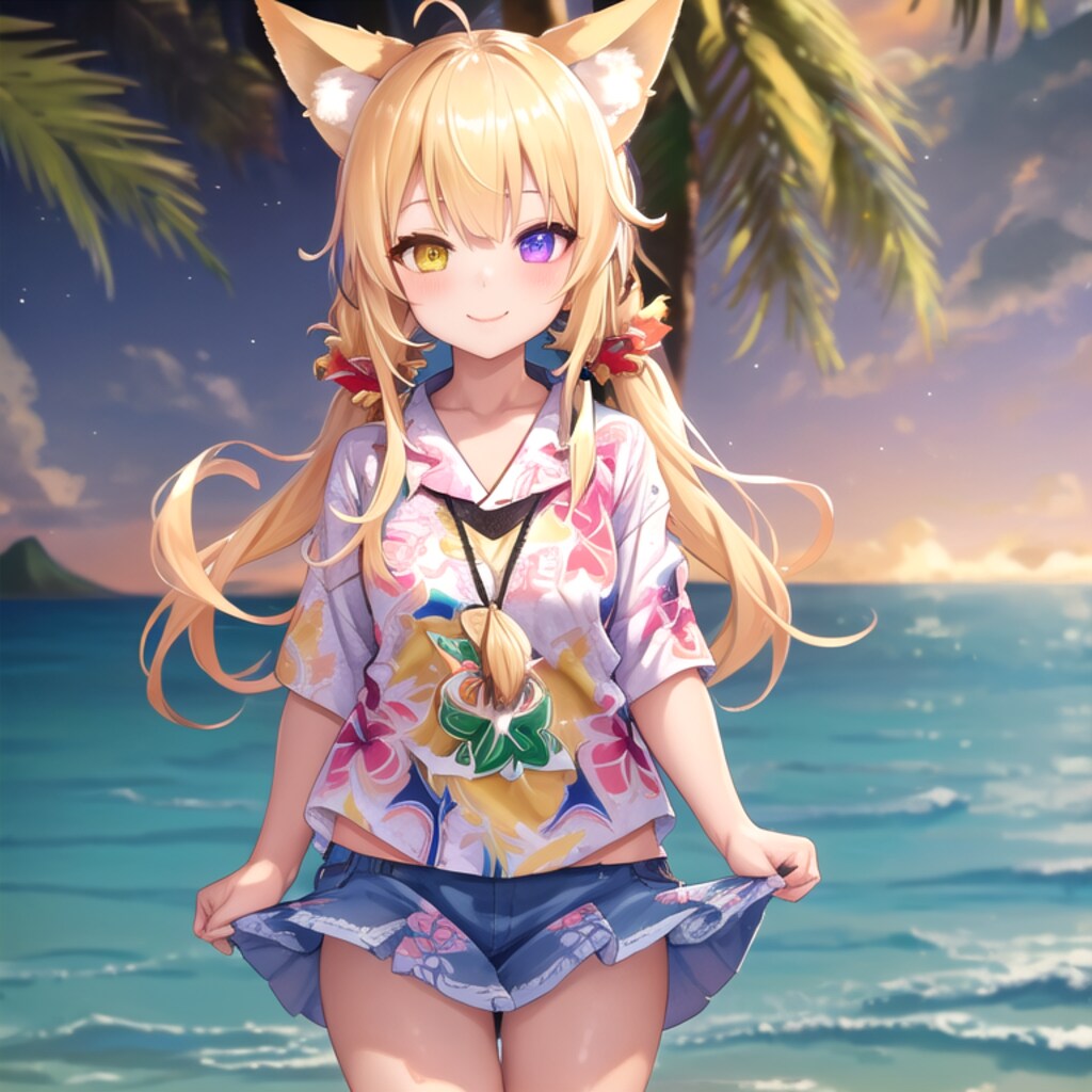 ハワイ旅行狐娘・四女