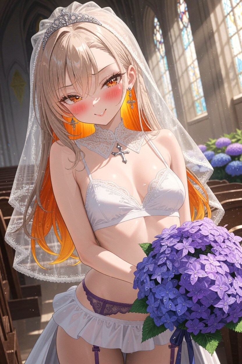 【白カエデ】パンチラブライド