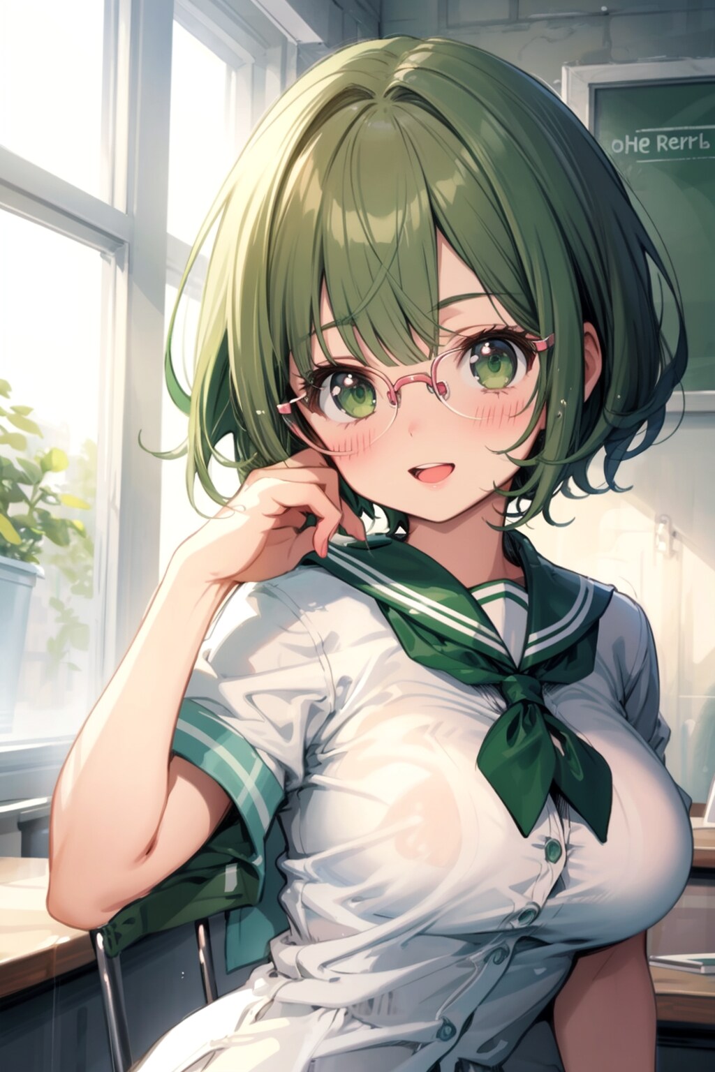 わたしのおっぱい触ってみますか？たかし先輩❤️　Hカップです❤️