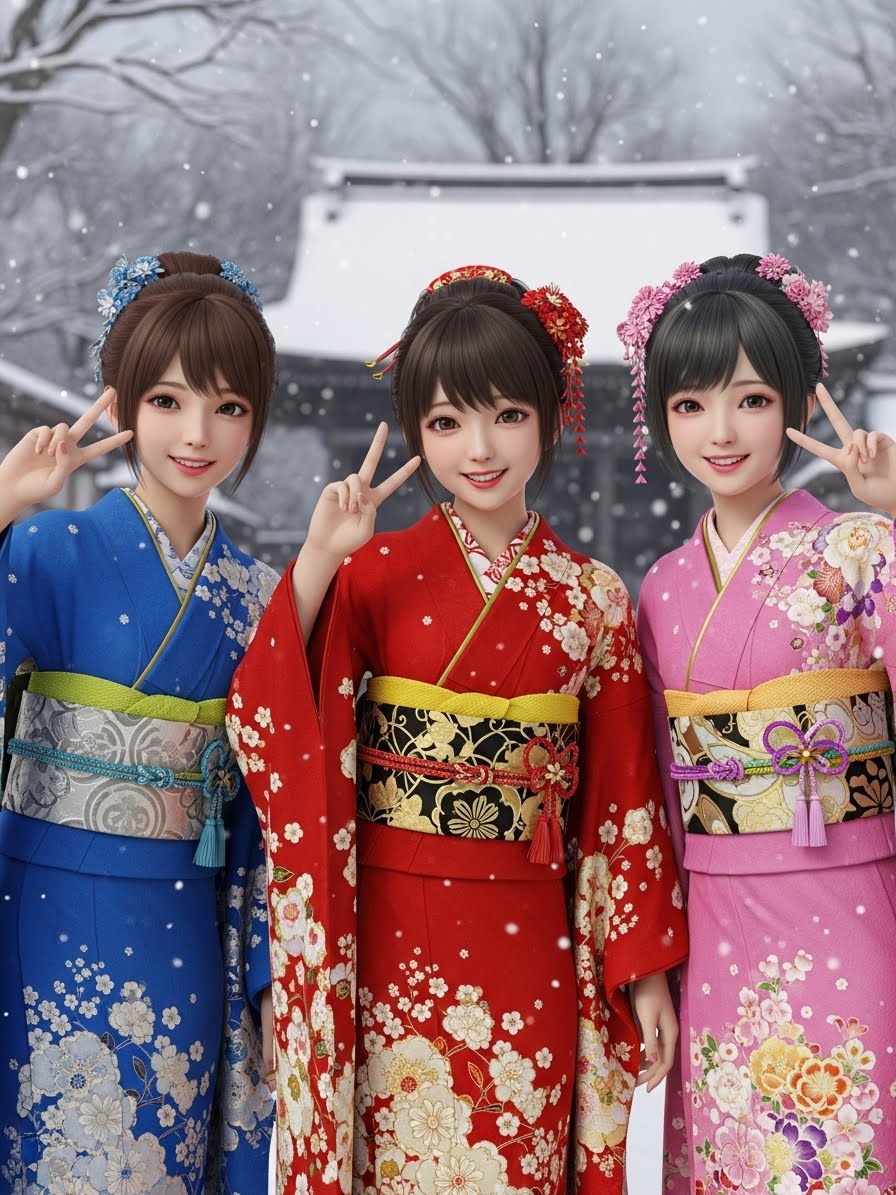 成人式 | の人気AIイラスト・グラビア