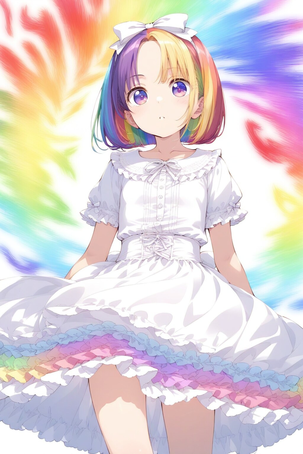 カラフルな少女