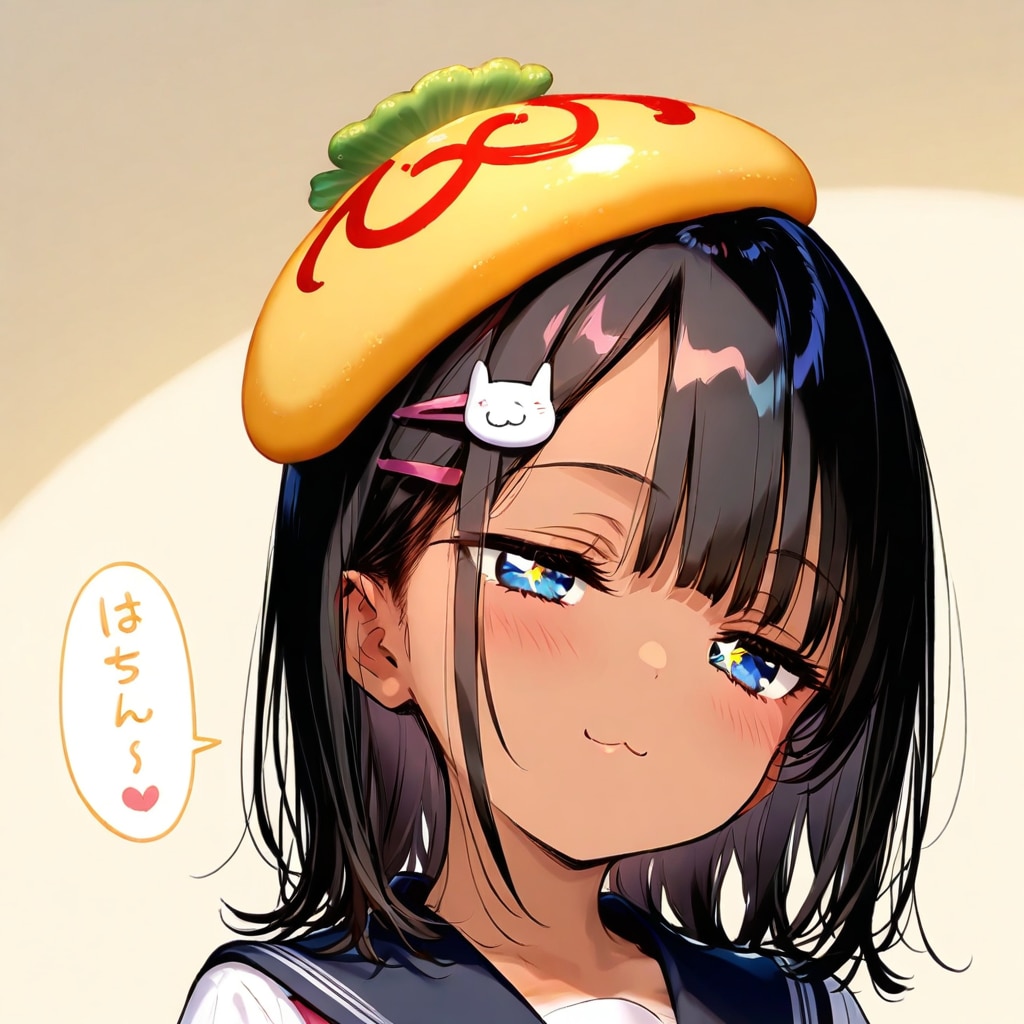 オムライスを作って渡しに来てくれたこなつちゃん