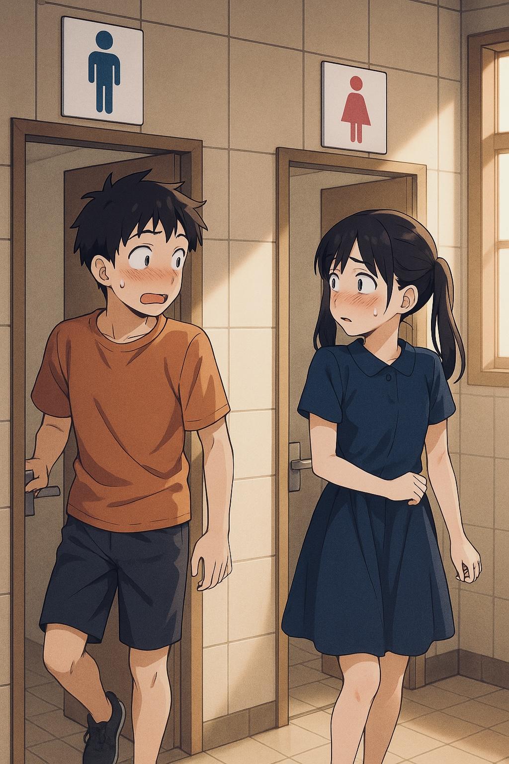 第一話：扉越しの水音