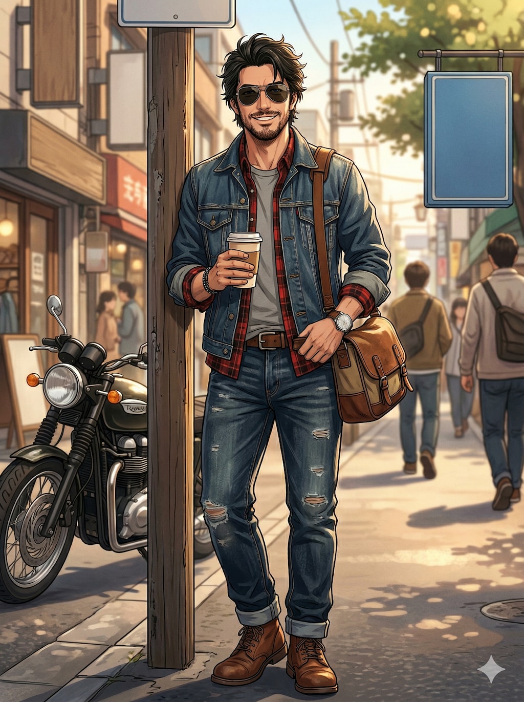 アメカジの男性