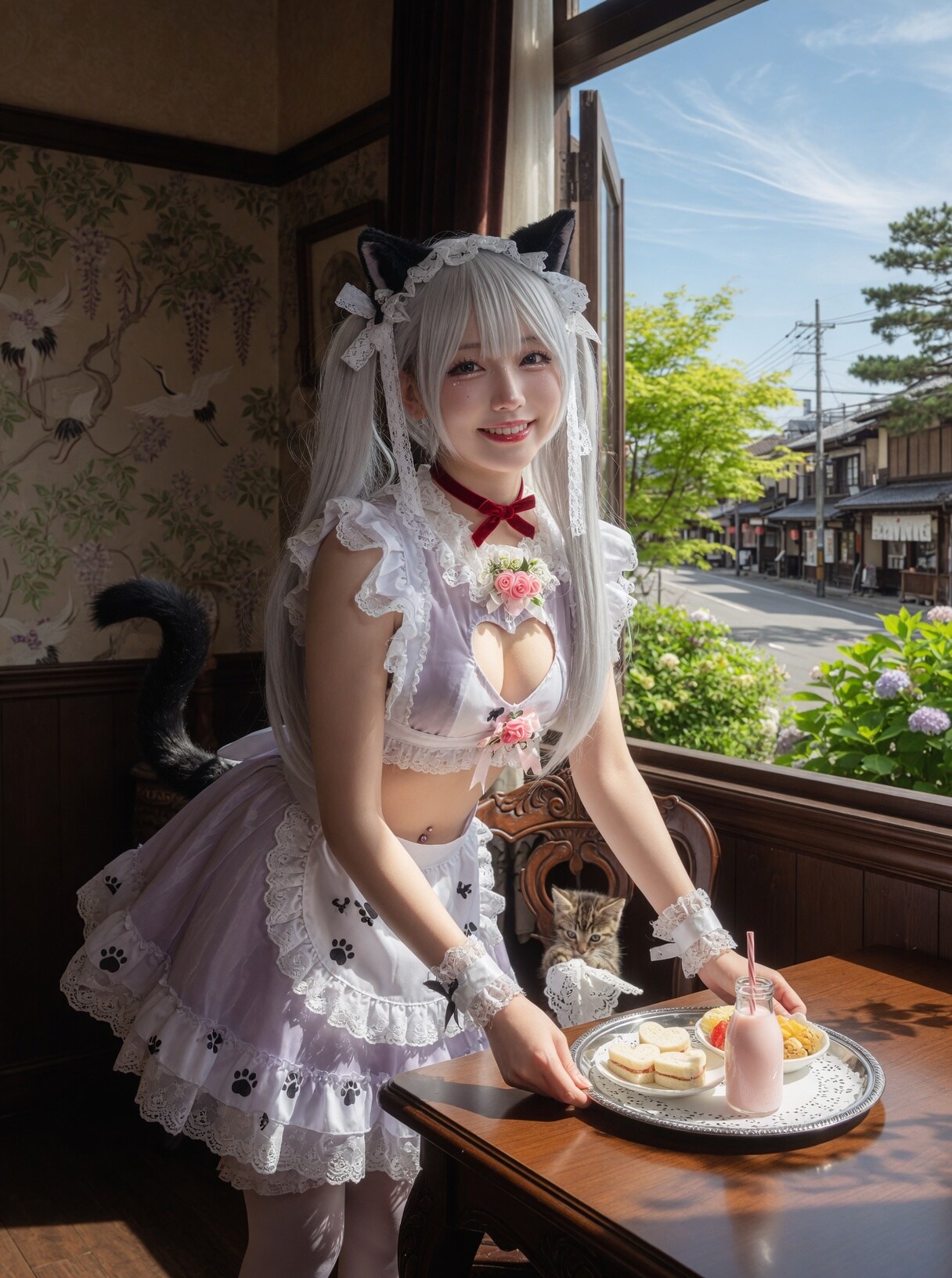 白ツイにゃん