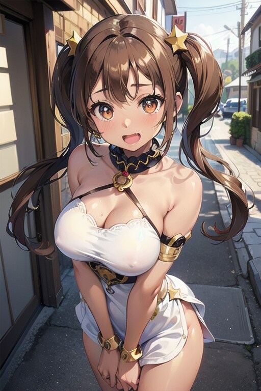 露出多め