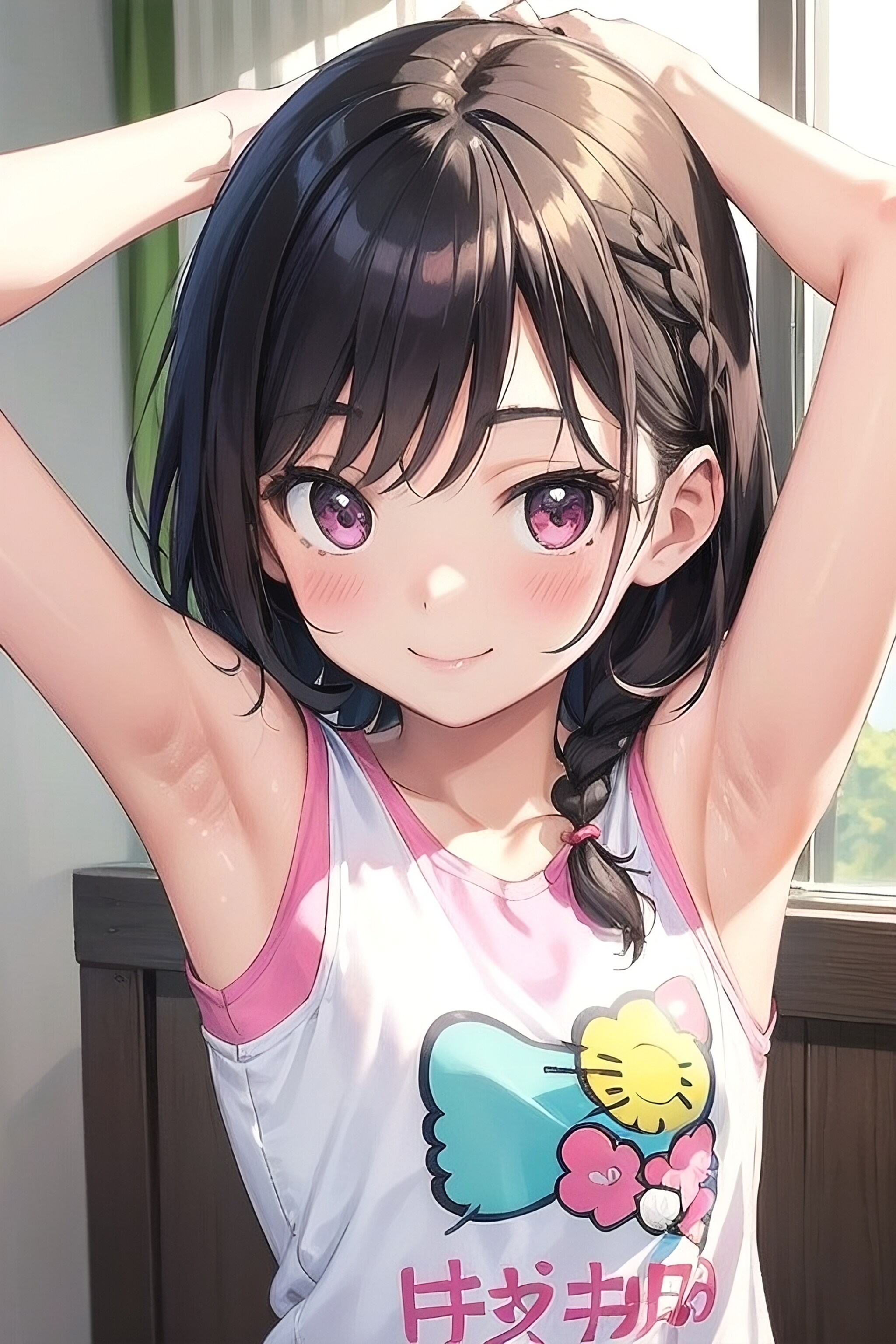 腋見せのポーズ 085