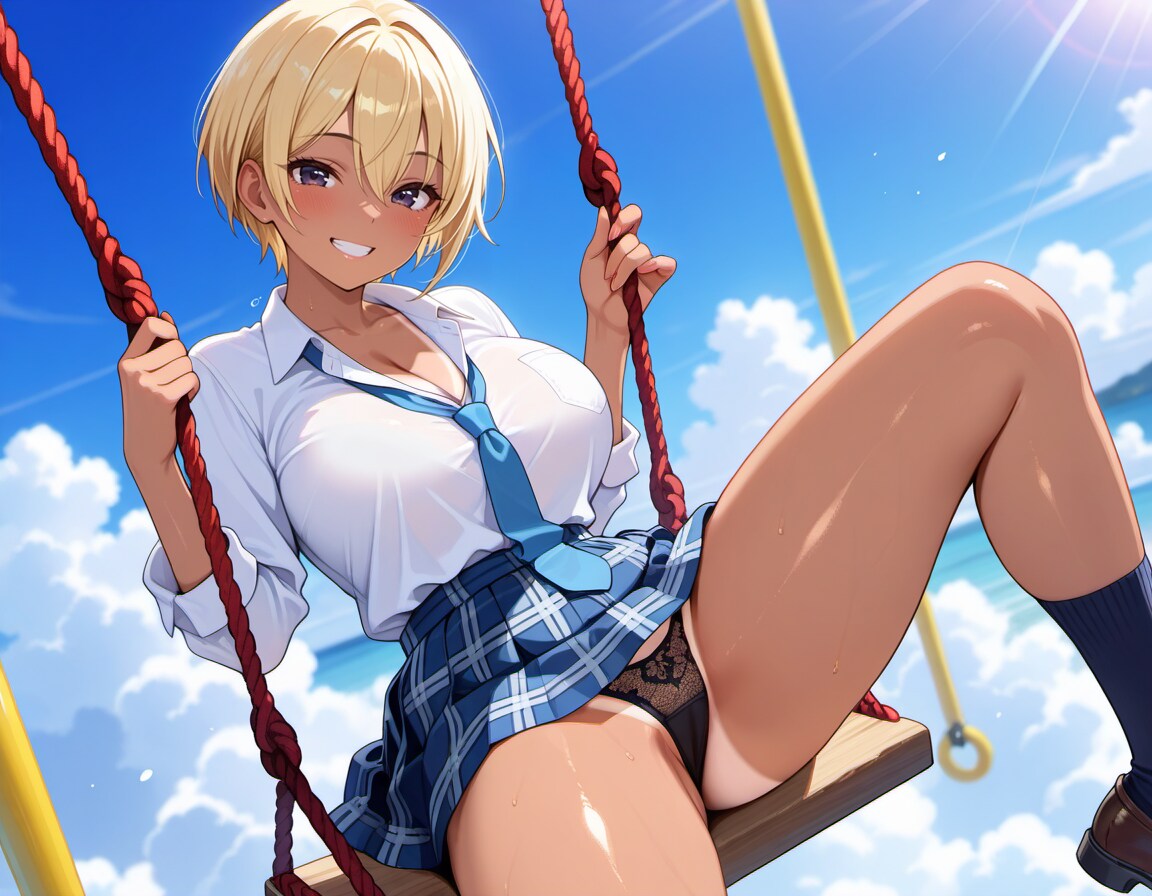 陽菜、夏空スウィング