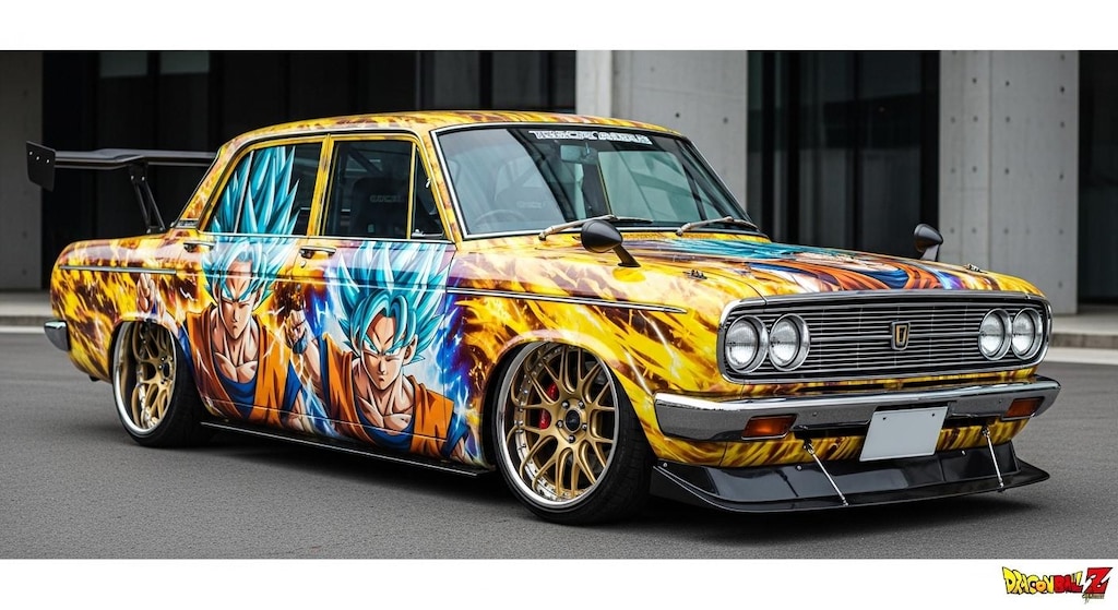 ドラゴンボール痛車クラウンセダン