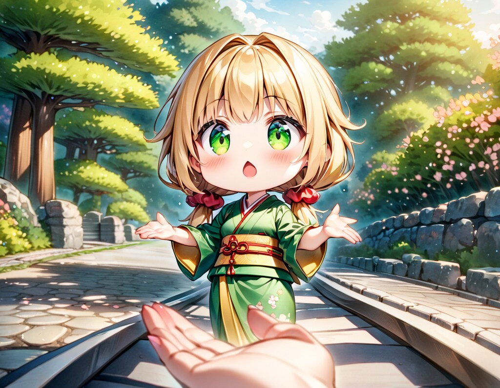 ほら、おててつなぐよ～