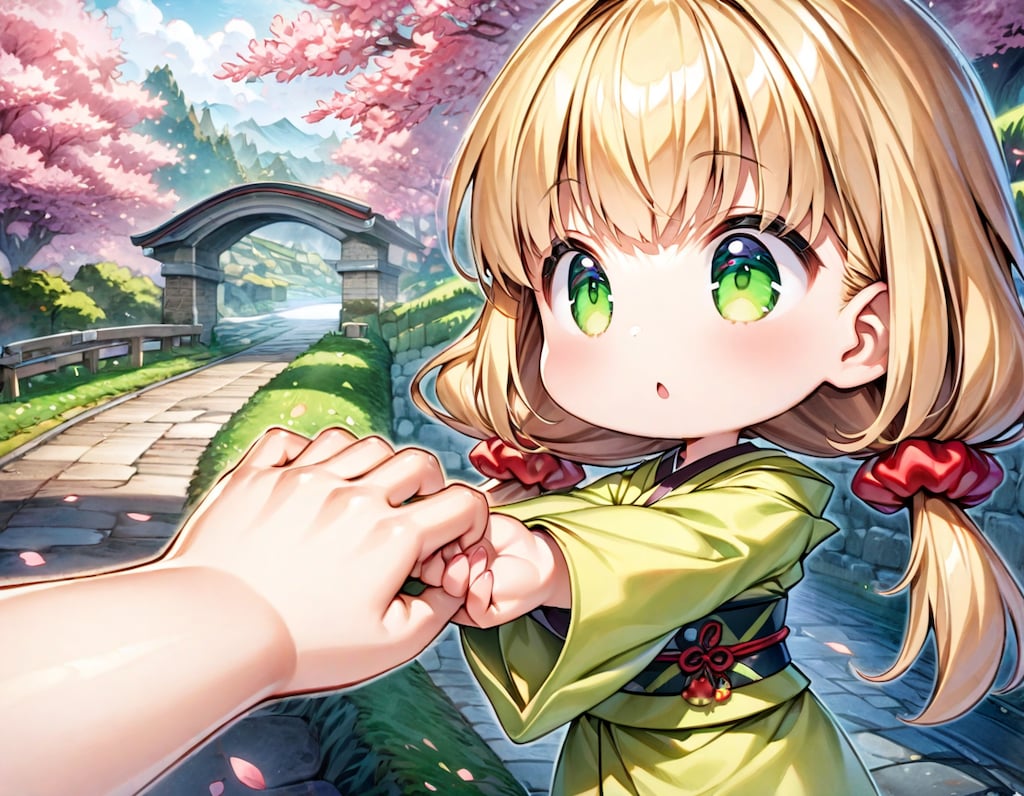 ほら、おててつなぐよ～