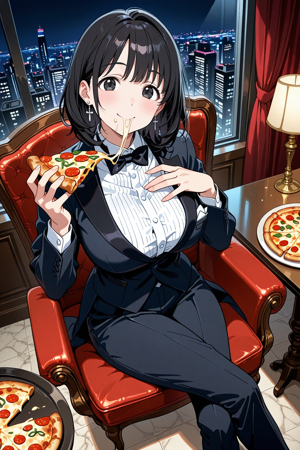 ピザおいし～♪