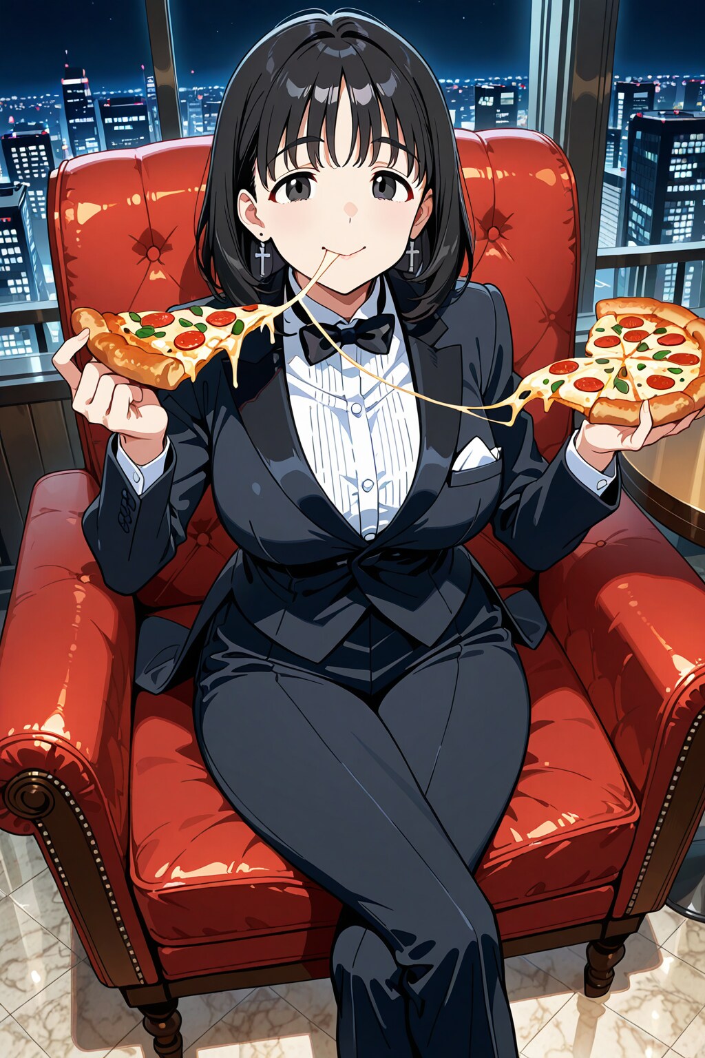 ピザおいし～♪