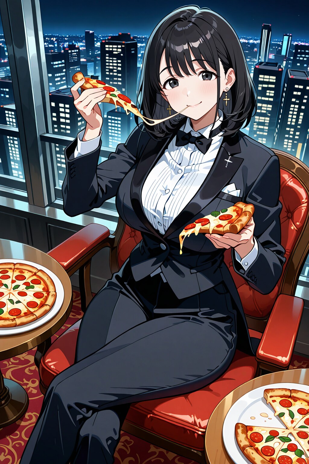 ピザおいし～♪