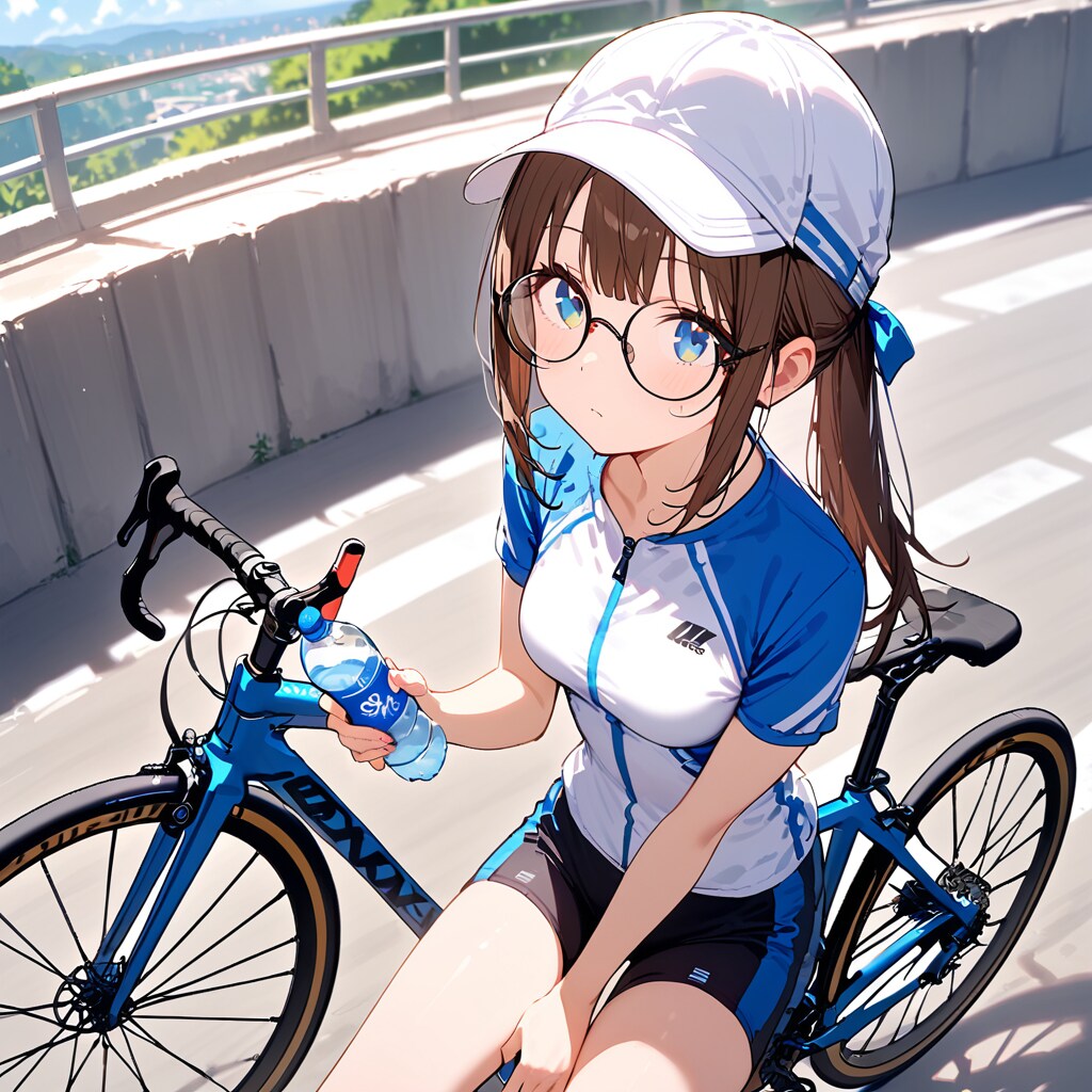 見晴らしのいい場所で一休み