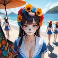 カリブ海のJK 　〜制服のある風景〜 2枚目