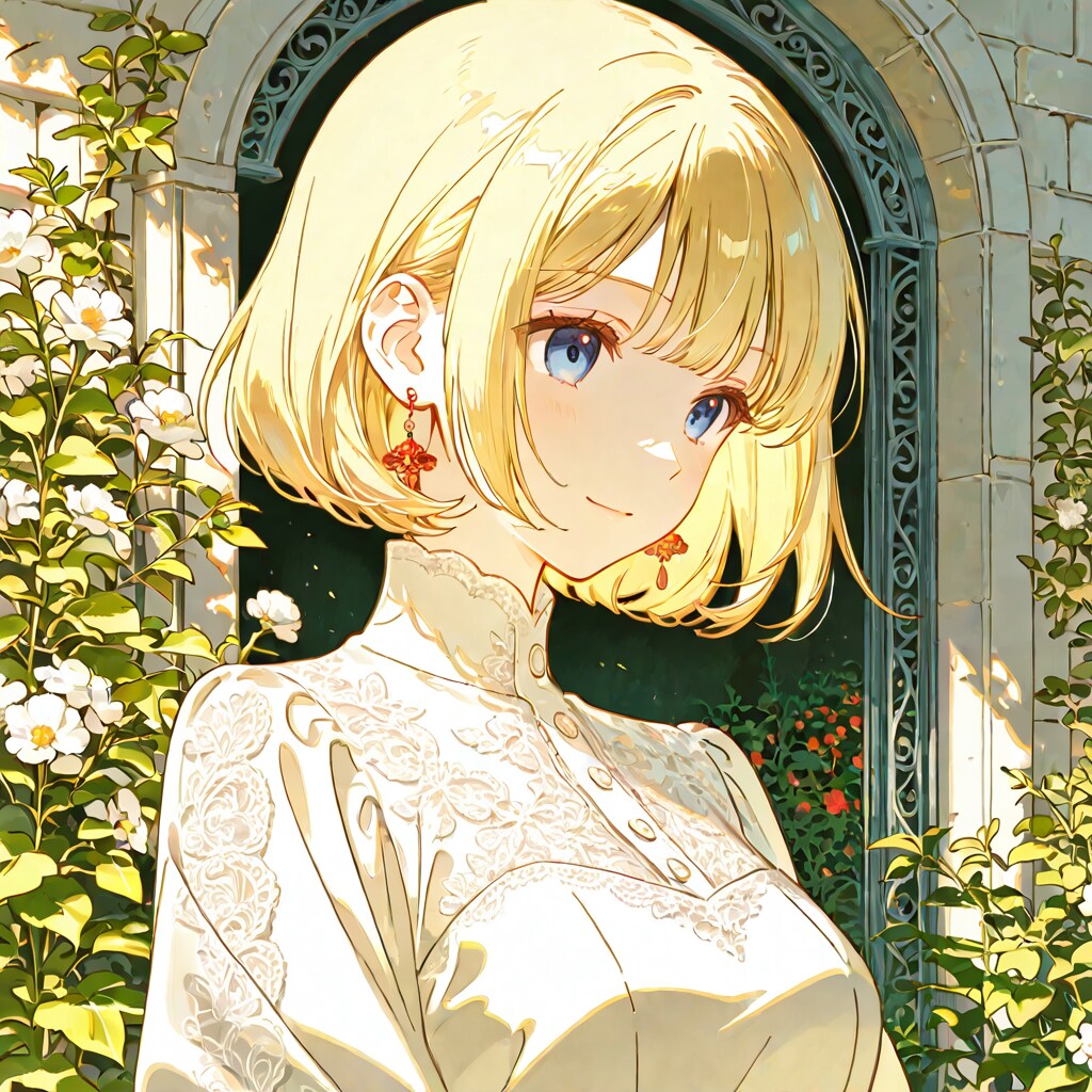 お庭で。 | の人気AIイラスト・グラビア