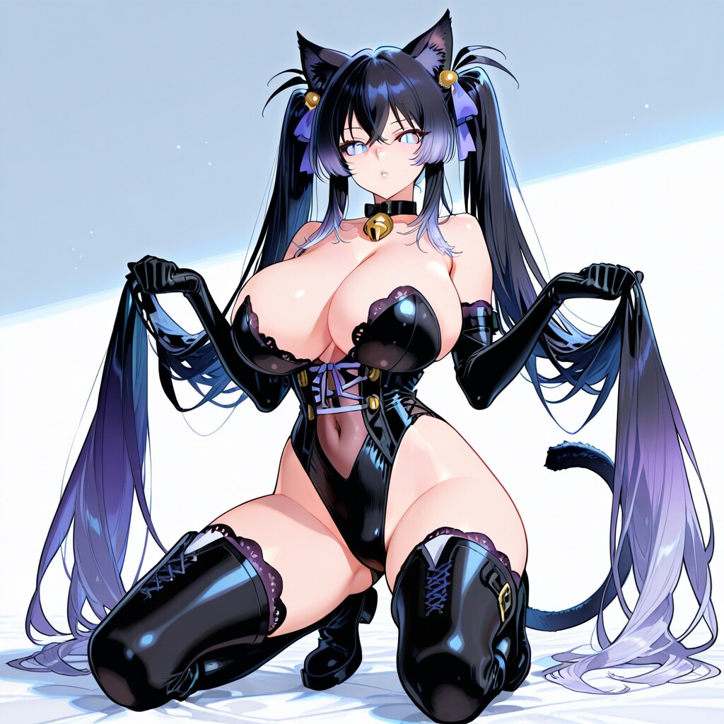 猫耳猫尻尾爆乳戦士