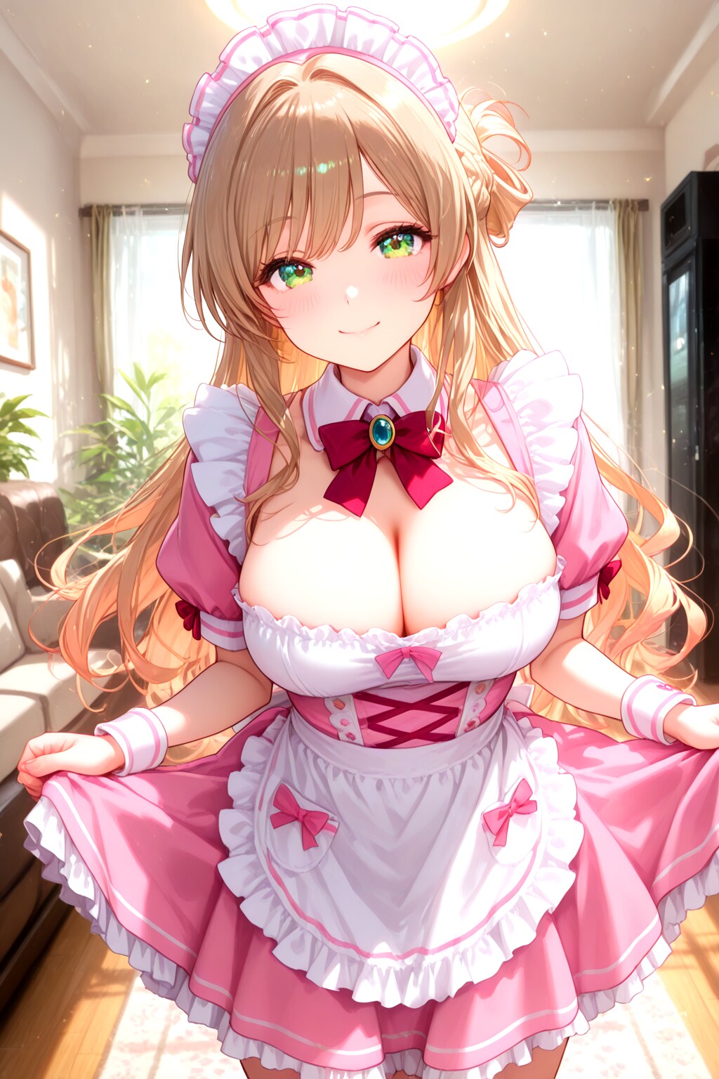 219（ピンクのメイド服）