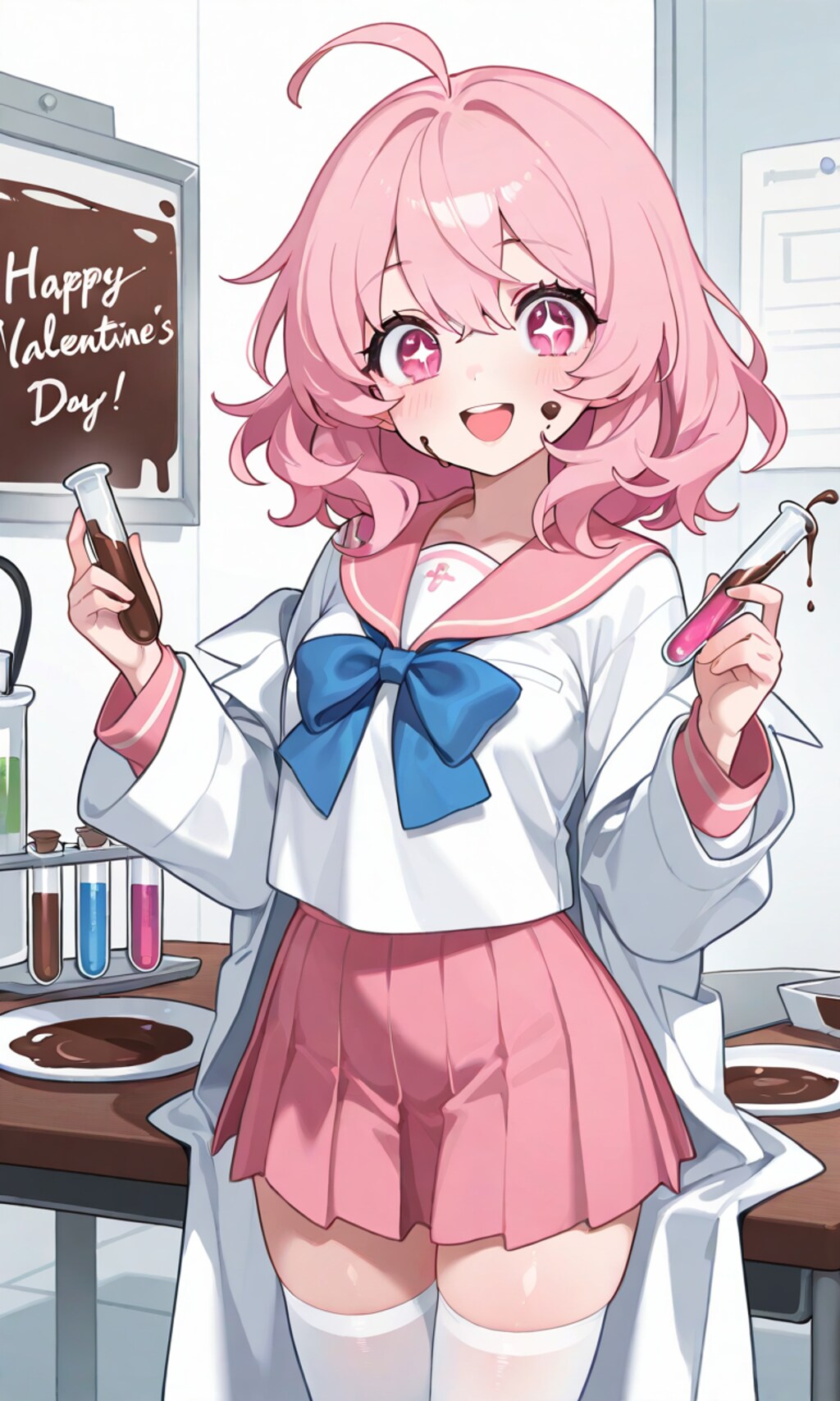 待っててね、今までにないチョコを作っちゃうからねっ🎵