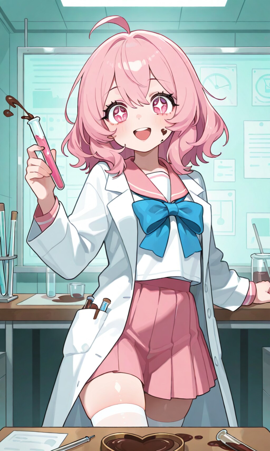 待っててね、今までにないチョコを作っちゃうからねっ🎵