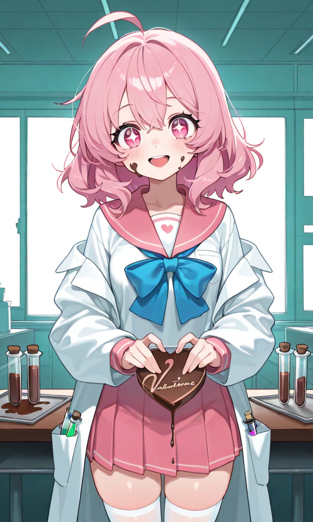 待っててね、今までにないチョコを作っちゃうからねっ🎵