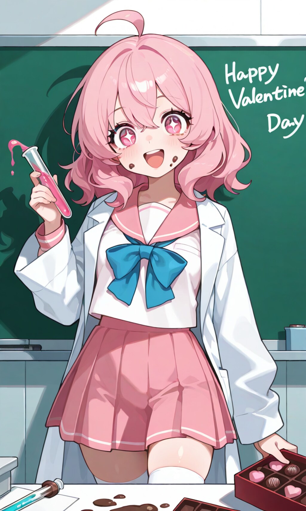 待っててね、今までにないチョコを作っちゃうからねっ🎵