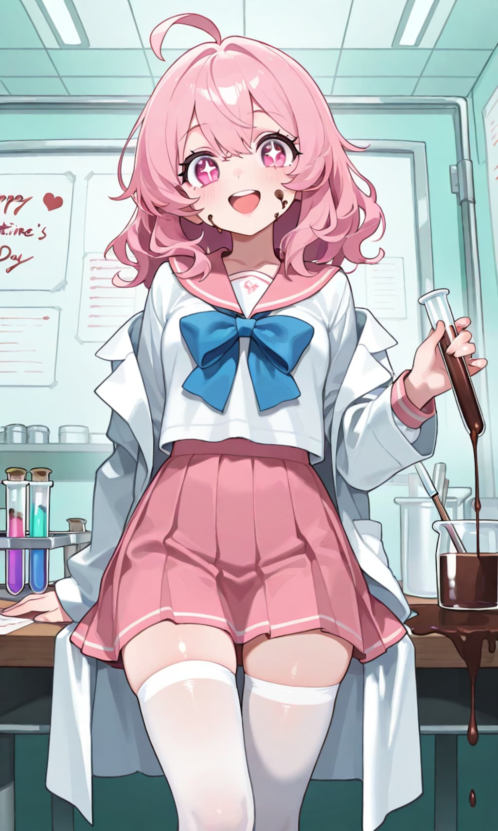 待っててね、今までにないチョコを作っちゃうからねっ🎵