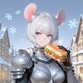 巨乳ねず耳冬将軍の軽食 3枚目