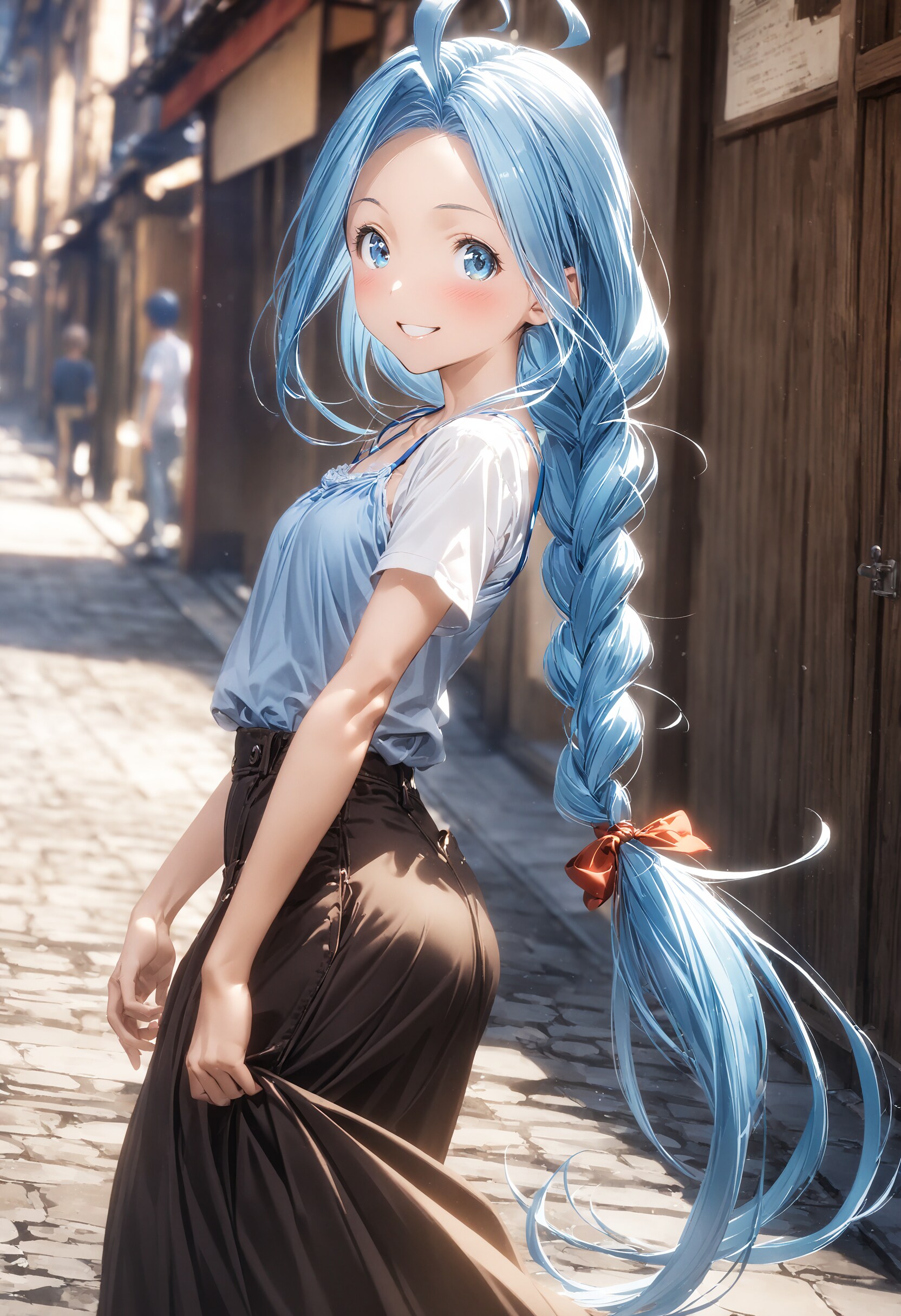 三つ編みルリアちゃん