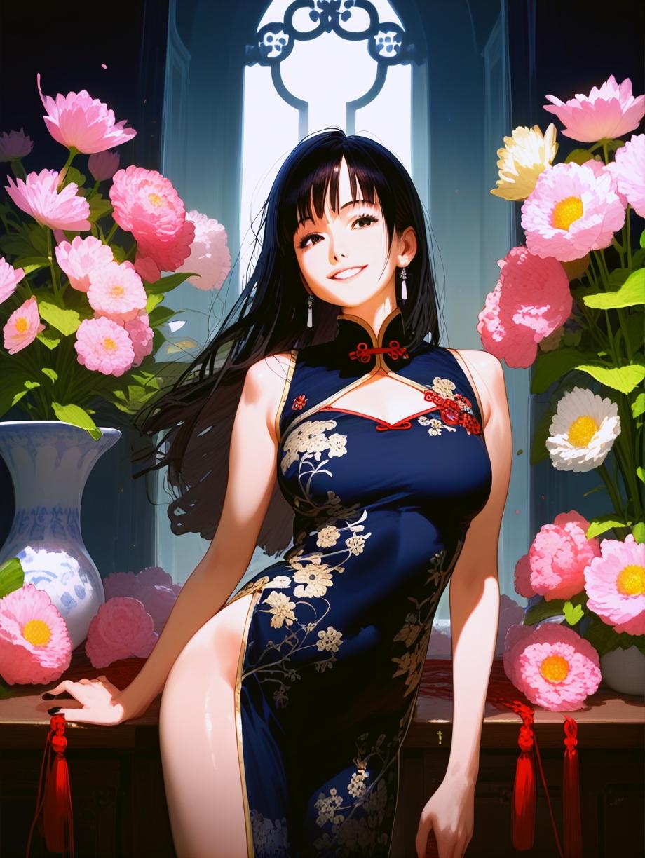 qipao女子 | の人気AIイラスト・グラビア