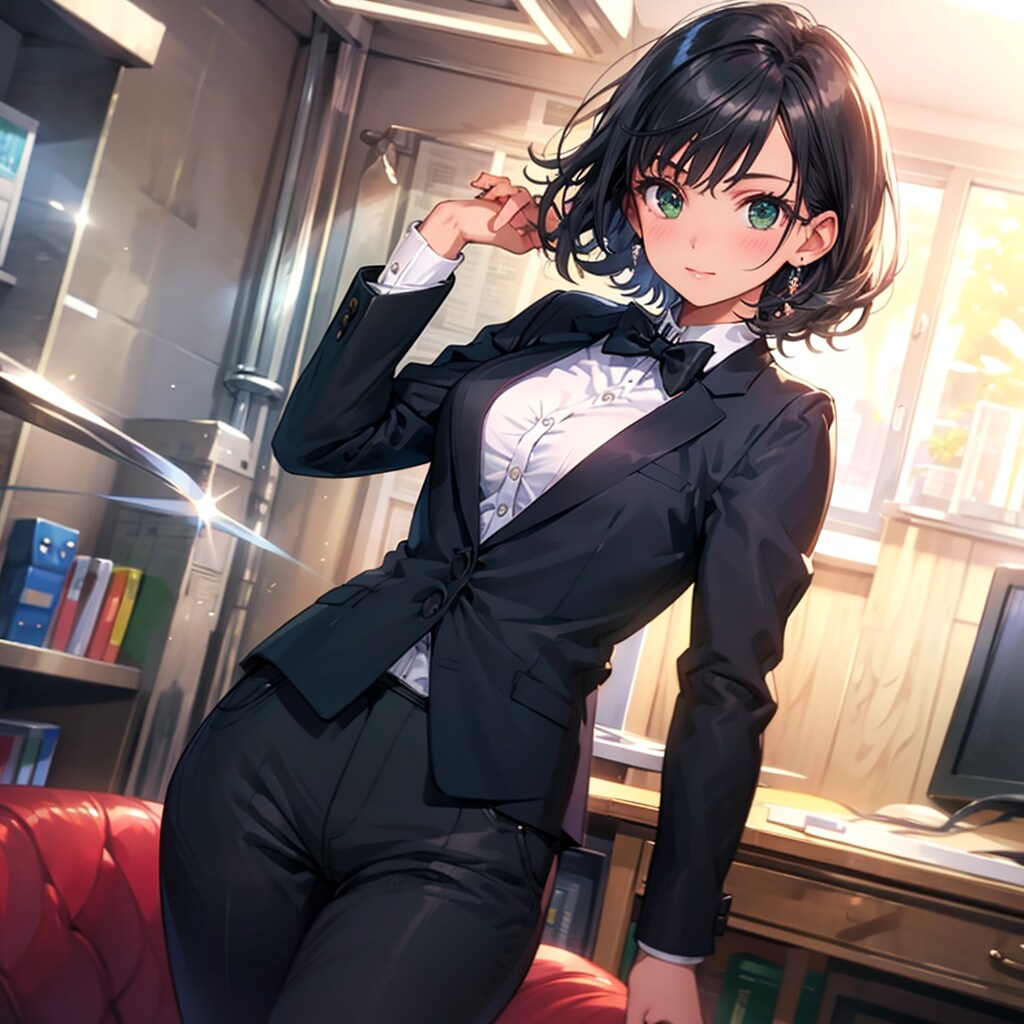 タキシード女子　広根涼 | の人気AIイラスト・グラビア