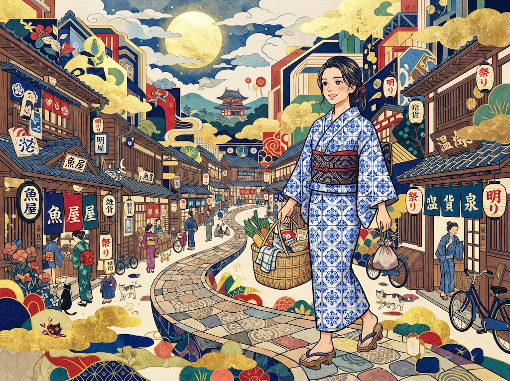 日葡二元中継でファドを熱唱する和夢さんとそのあと買い物をして帰る和夢さん