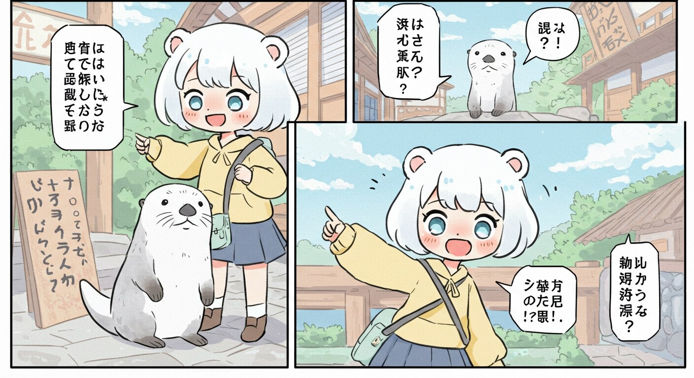 旅する白くま