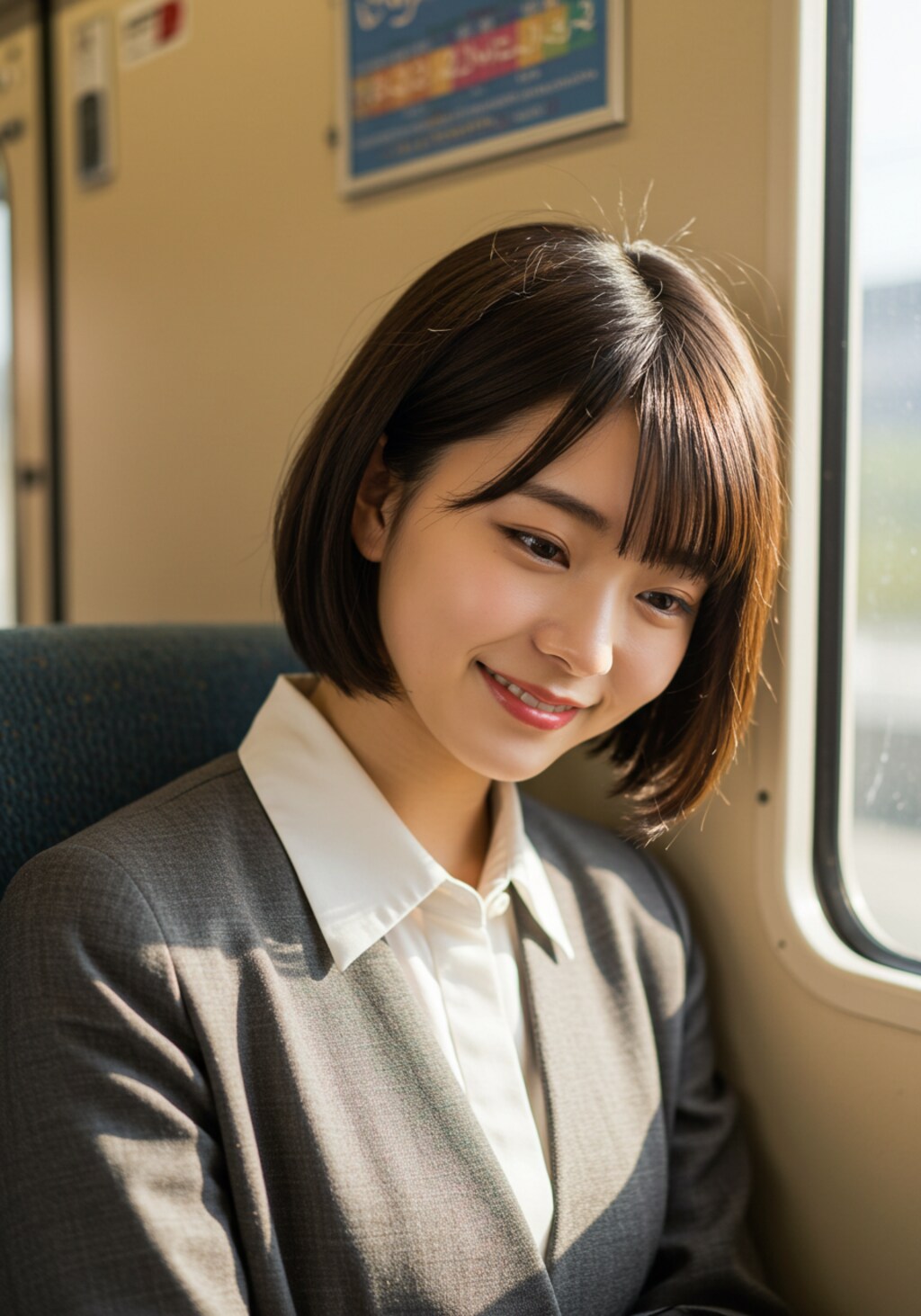 今日の隣席の女性