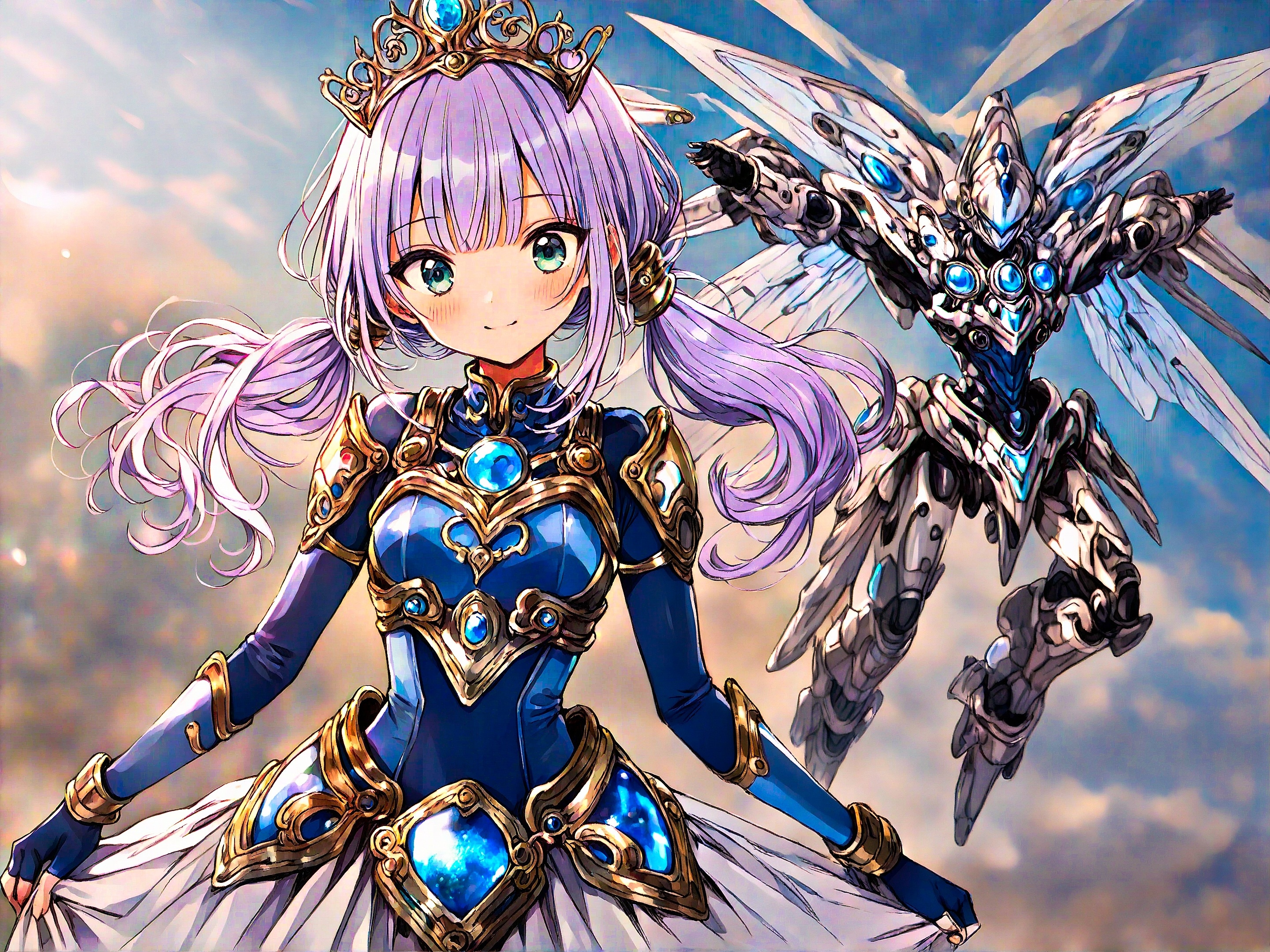 大型騎士甲冑「蒼心騎」 | の人気AIイラスト・グラビア