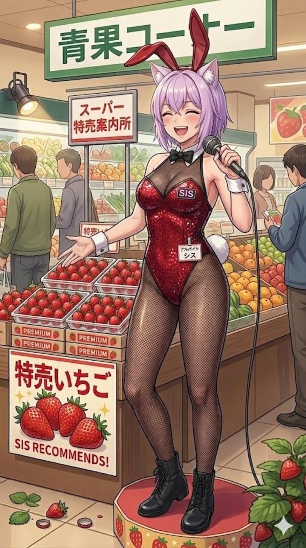 ボランティア活動中のバニーシス