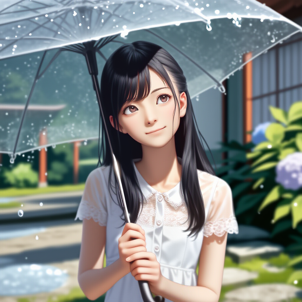 うちの子　雨上がり